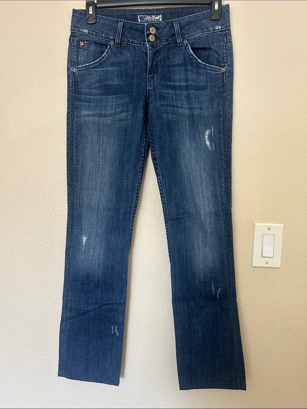 Hudson Jeans Women's Dark Blue Straight Leg Jeans